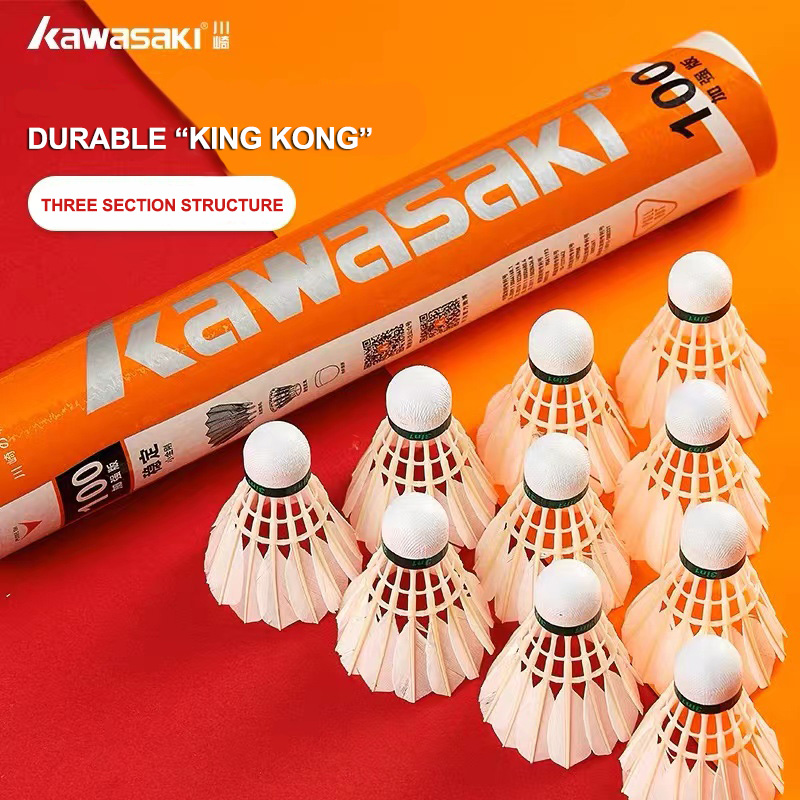 Badminton Nylon Shuttlecock - Kawasaki King Kong 100/500 Volano con