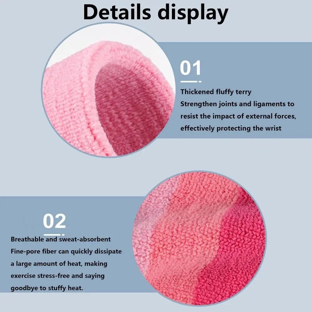 Wristband Pair Sweat - 2 Pezzi/Coppia Fasce da Polso Colorate
