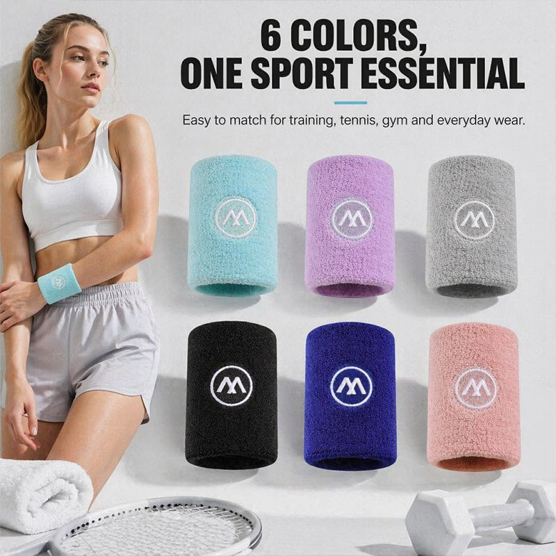 Wristband Pair Sweat - 1 paio di braccialetti sportivi traspiranti
