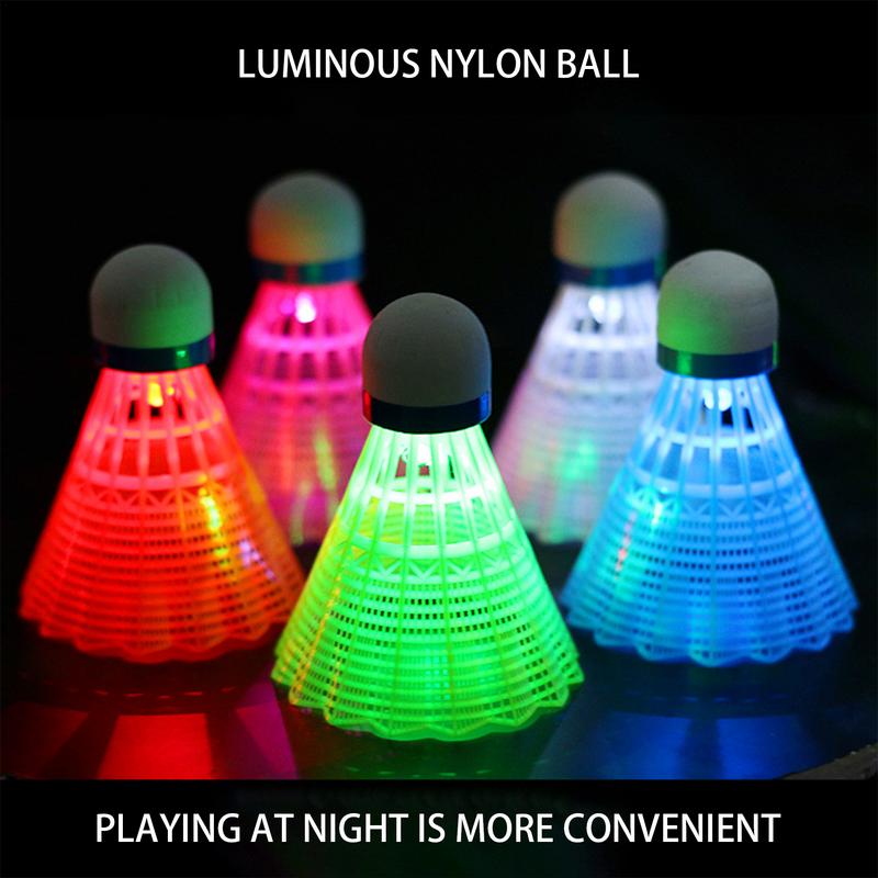 Badminton Nylon Shuttlecock - 3/4pcs illuminazione Badminton Dark Night illuminazione