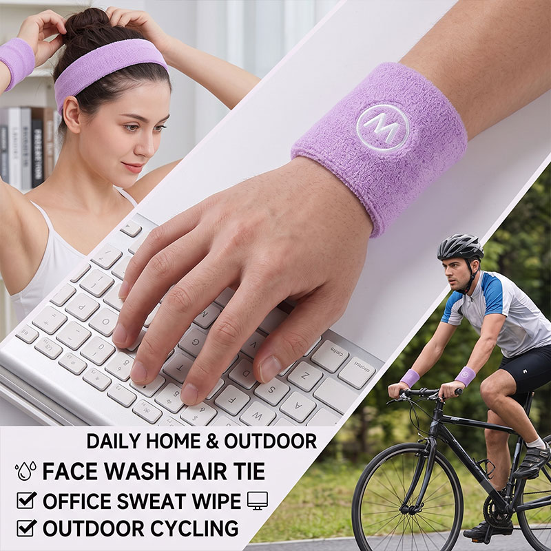 1 paio di braccialetti sportiv - Wristband Pair Sweat recensione e prezzo